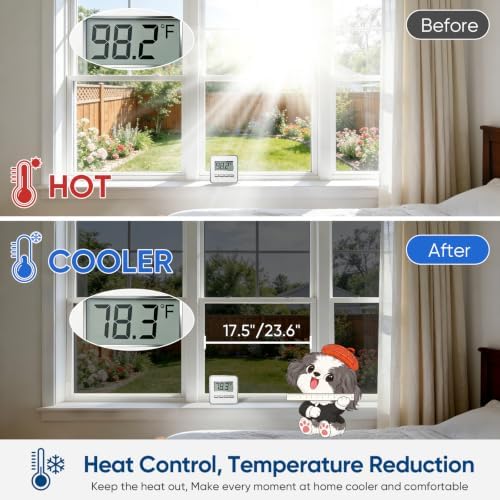 SUNBABY Window Privacy Film, One Way Mirror & Heat Blocking, 45"x157.5"